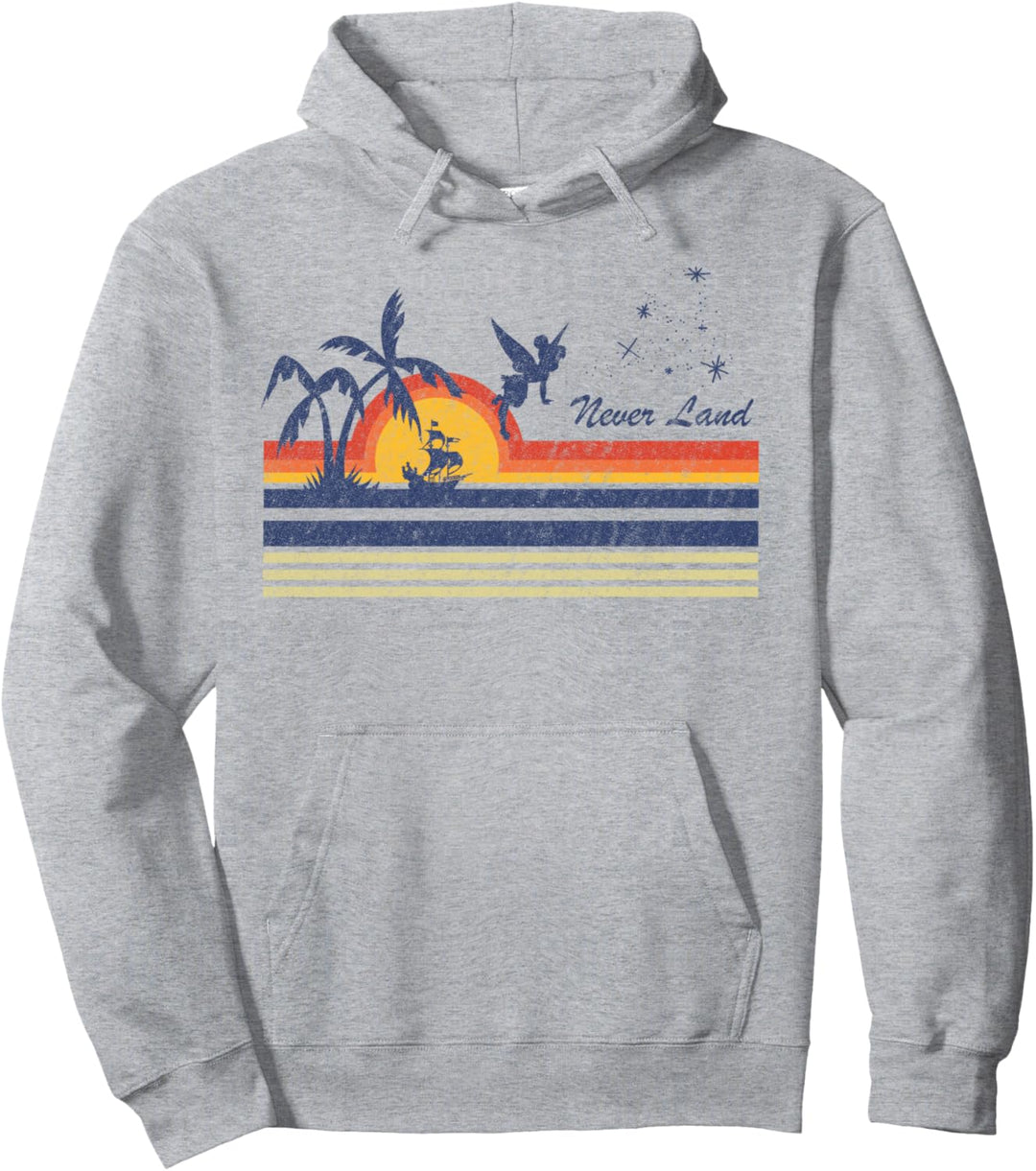 Disney Peter Pan Tinker Bell Flying Silhouette Pullover Hoodie