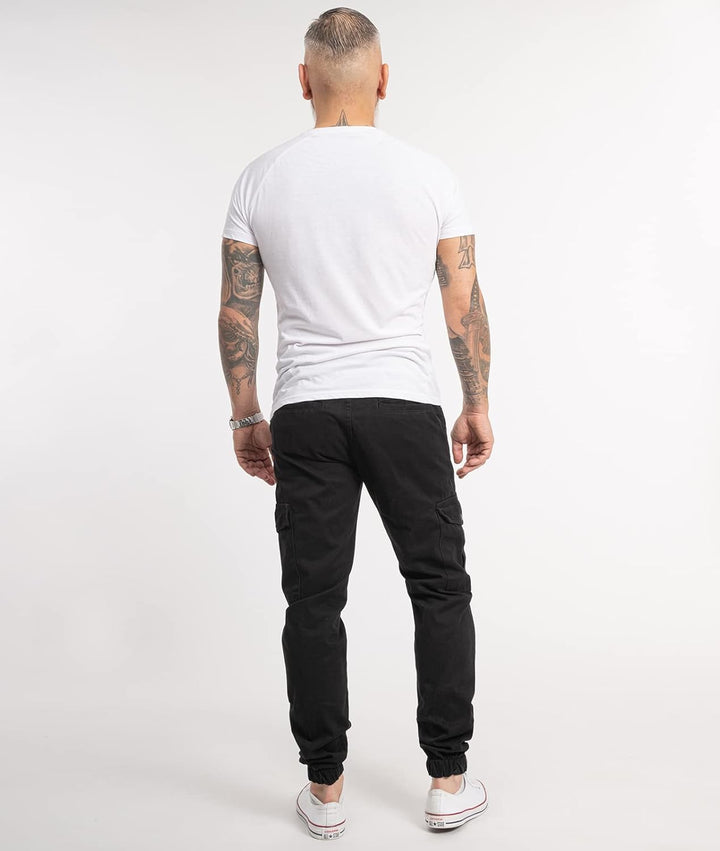Rock Creek Herren Hose Cargohose RC-2356 32W / 30L Schwarz, 32W / 30L Schwarz