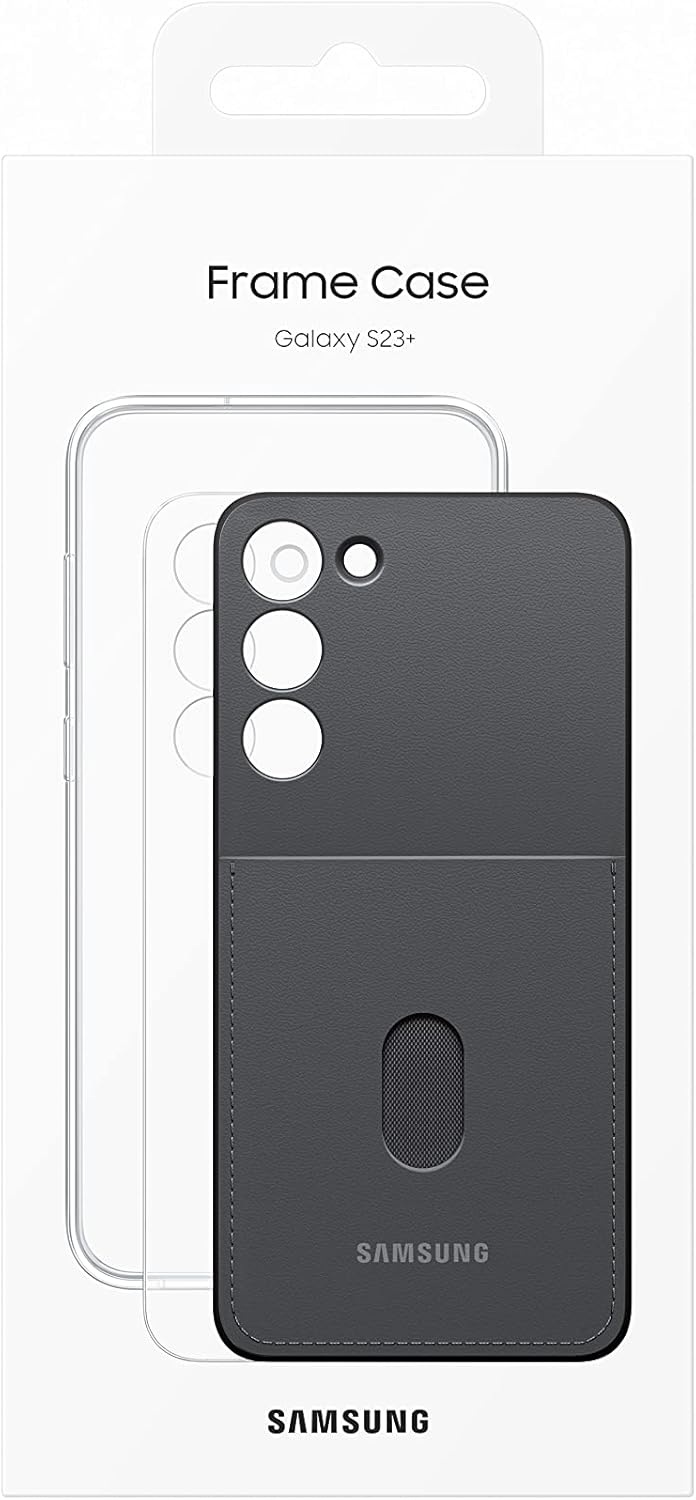 Samsung Frame Smartphone Case EF-MS916 für Galaxy S23+, Handy-Hülle, Durchsichtig, Kratzfest, Rahmen