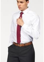OLYMP Herren Oberhemd Langarm Hemd,einfarbig,Einfarbig,Comfort fit,New Kent 36 Weiss, 36 Weiß