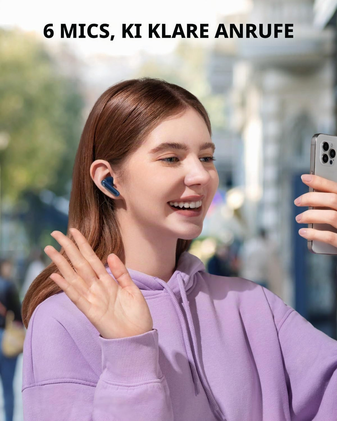soundcore P40i by Anker, Wireless Earbuds mit Noise Cancelling, Adaptive Geräuschunterdrückung, Bass