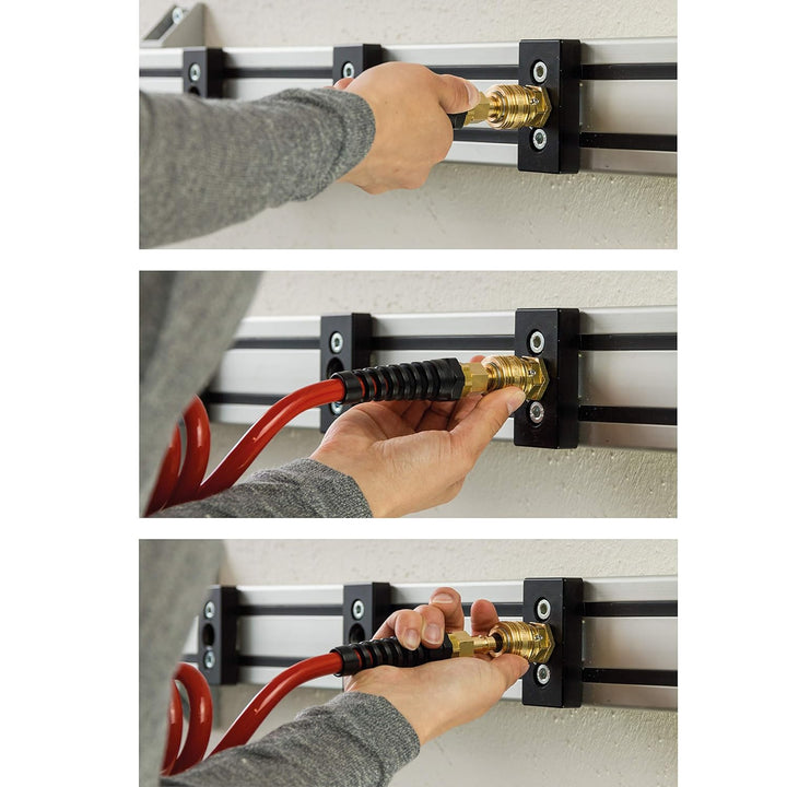 10 Stück Druckluftkupplung ES 38 A Lüdecke Schnellverschluss-Kupplung Pneumatik G 3/8 Zoll Aussengew