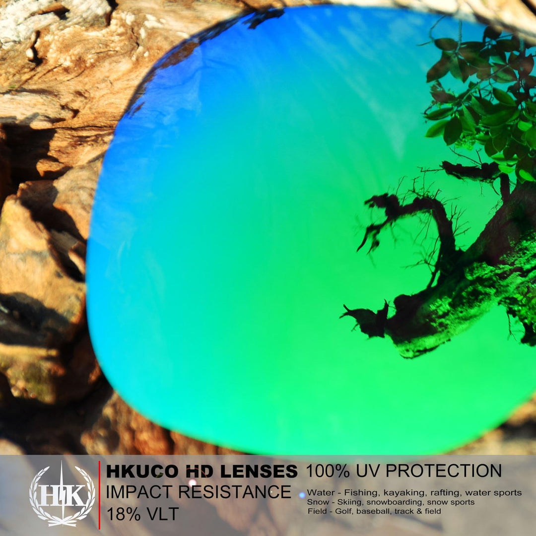 HKUCO Plus Replacement Lenses For Oakley Eyepatch 2-2 pair Combo Pack