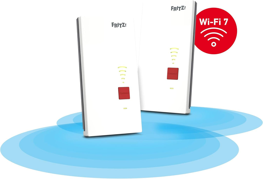 FRITZ! Mesh Set 2700 (2er Set) | ultraschnelles WLAN 7 mit bis zu 6.500 Mbit/s | WLAN-Abdeckung 5-7
