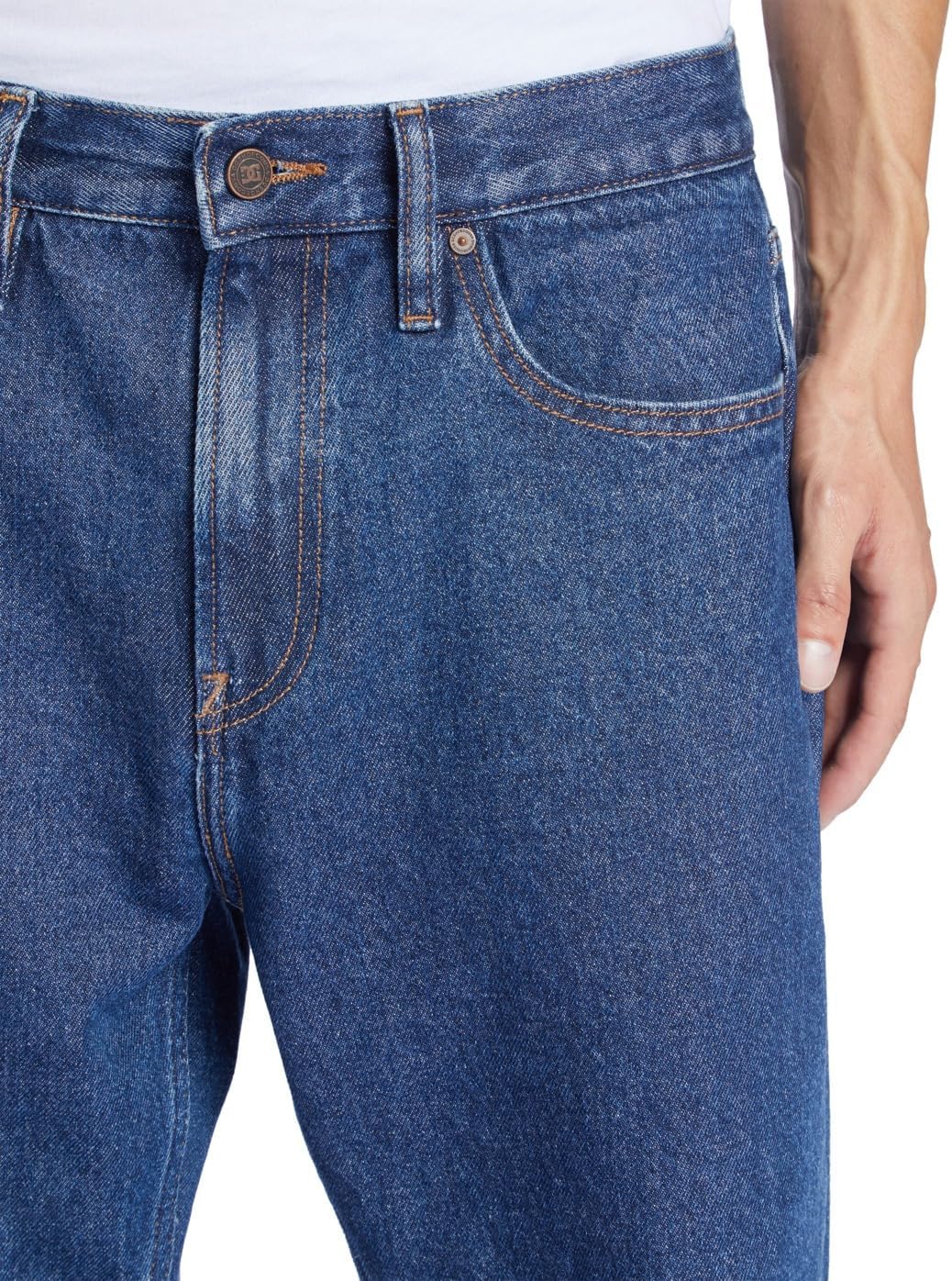 DC Shoes Herren Worker Relaxed Denim Rid Jeans, Blau-Indigo Dark, 32W/ x 32L