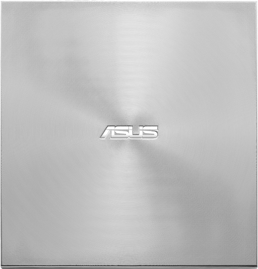 ASUS ZenDrive U8M externes DVD-Laufwerk/Brenner (Silber, USB-C, M-DISC) USB-C Kabel Silber, USB-C Ka