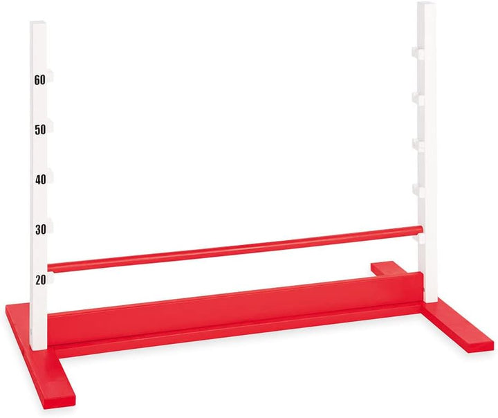 PINOLINO Hindernishürde Hoppe, Weiss/Rot, 1 Stück, Koordinationstraining – Ideal für Steckenpferd-Re