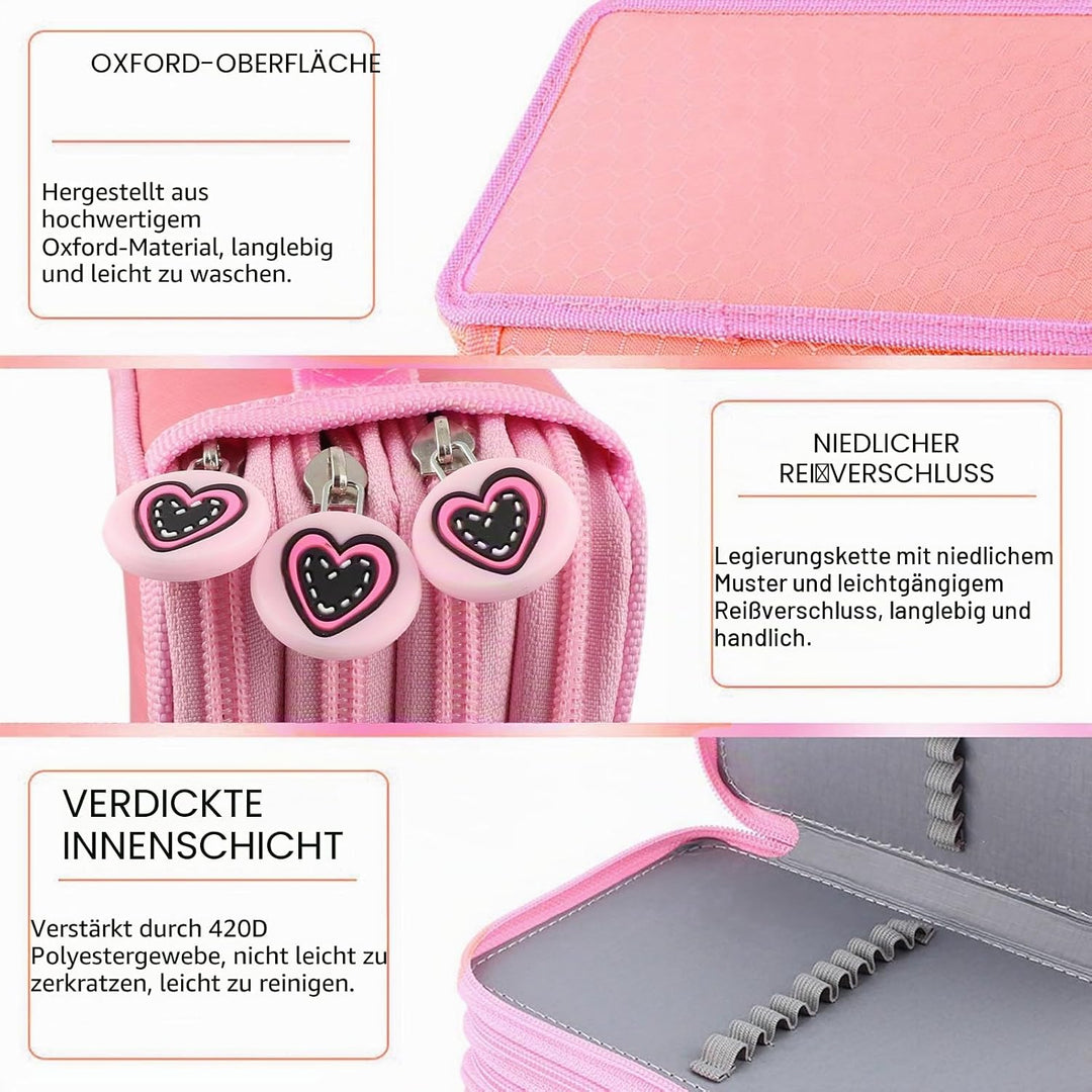 Yosoo 72pcs Buntstift Tragetasche Grosser Oxford-Mehrschicht-Bleistift-Organizer mit grosser Kapazit