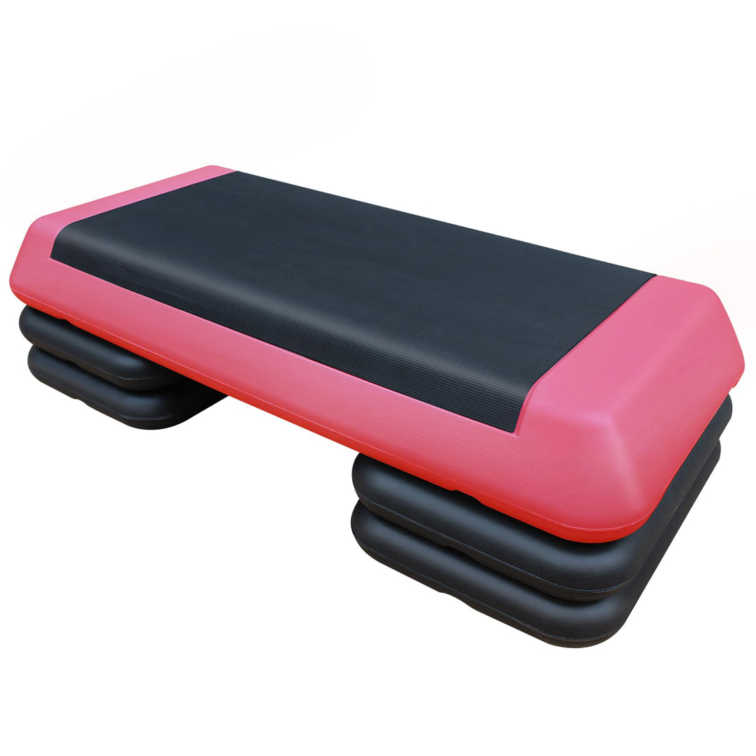 Aerobic Stepper für Fitness und Training, 76x35cm Steppbrett Höhenverstellbar, Step-Plattform-Traine