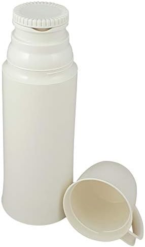 Helios Elegance Thermoskanne Weiss 0,5L – 6h Heiss - Hält Getränke heiss & kalt - Robustes Design Id