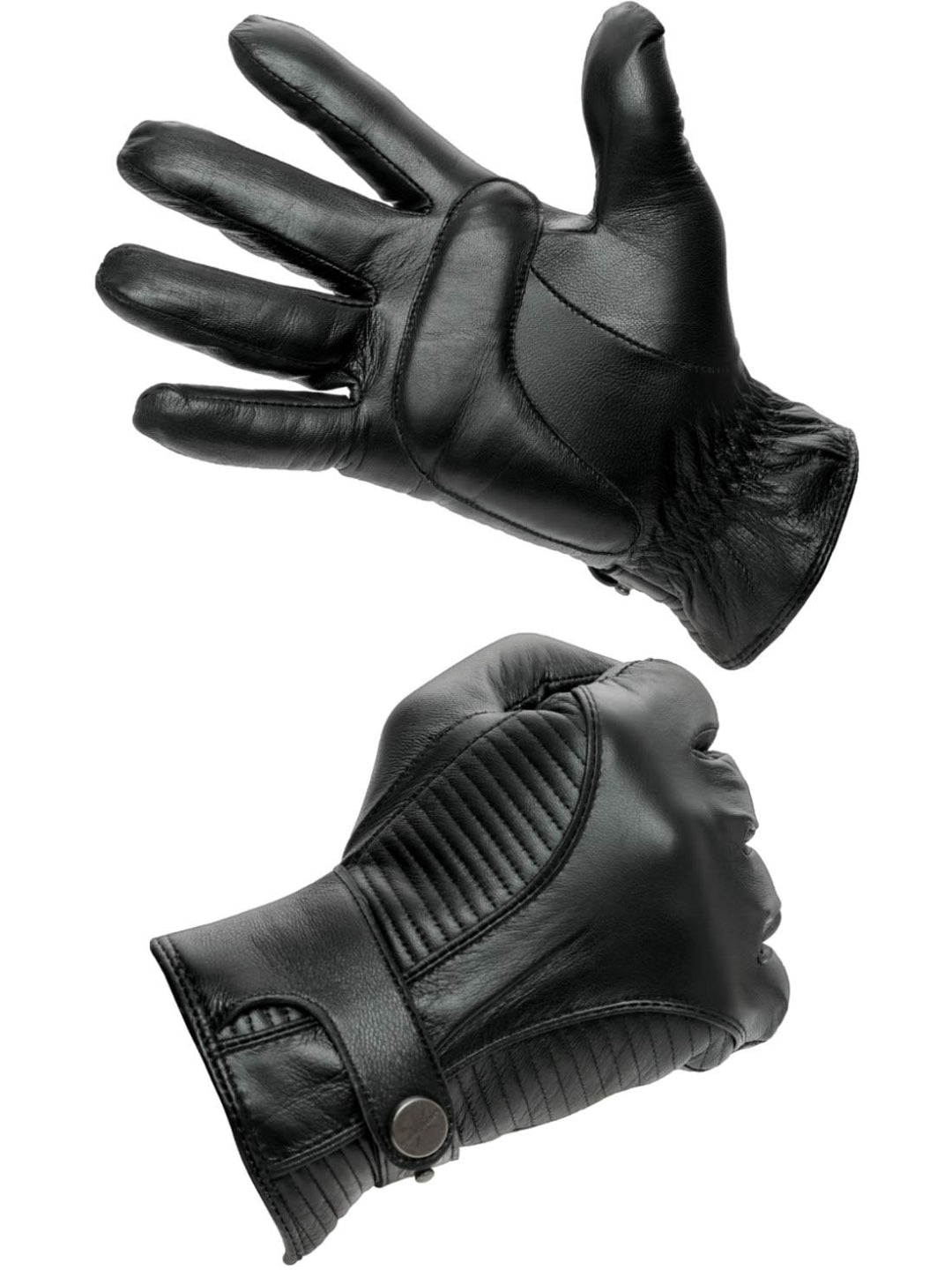 PEARLWOOD Herren Lederhandschuhe Jake für Biker Touchscreen fähig aus Schafleder L (9.5) Black (200)