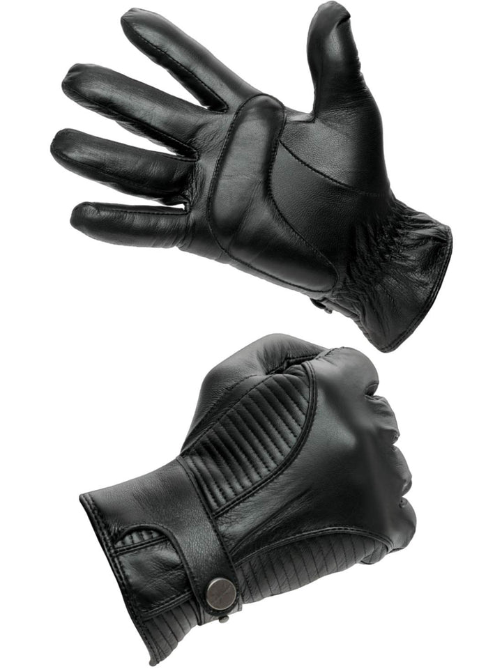 PEARLWOOD Herren Lederhandschuhe Jake für Biker Touchscreen fähig aus Schafleder L (9.5) Black (200)