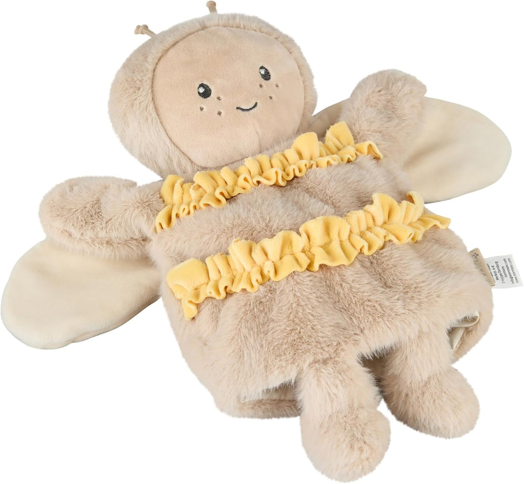 Sterntaler Handpuppe Biene aus weichem Flausch, Kinder- und Babyspielzeug, Kopf wattiert mit Polyest