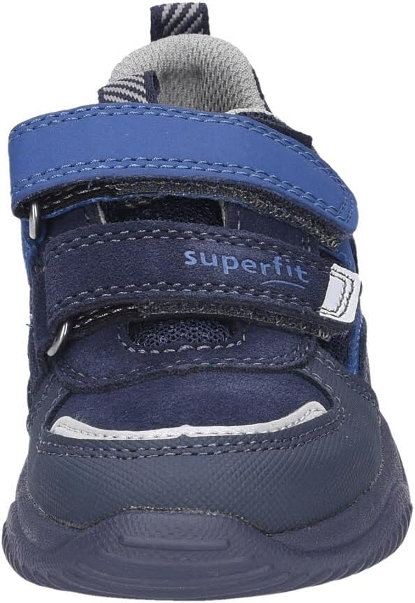 Superfit Mädchen Storm Sneaker 25 EU Blau Hellgrau 8010, 25 EU Blau Hellgrau 8010