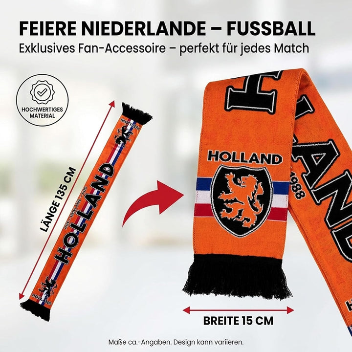Holland Schal (Seidenschal/Sommerschal), für Europameisterschaft, Fussballschal, Kult-Schal, Souveni