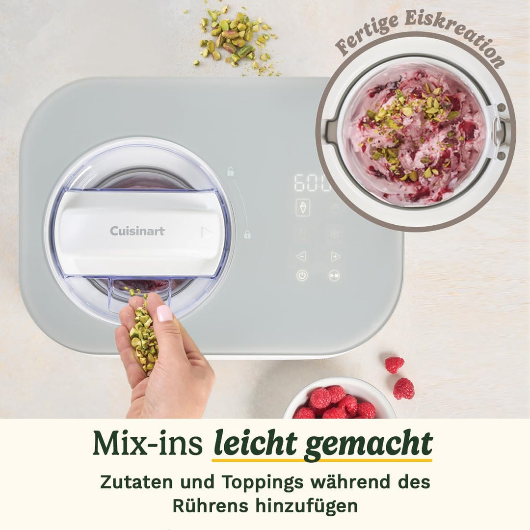Cuisinart FreezeEase – Selbstkühlende Eismaschine | 3 Voreinstellungen | Eiscreme, Sorbet, Frozen Yo