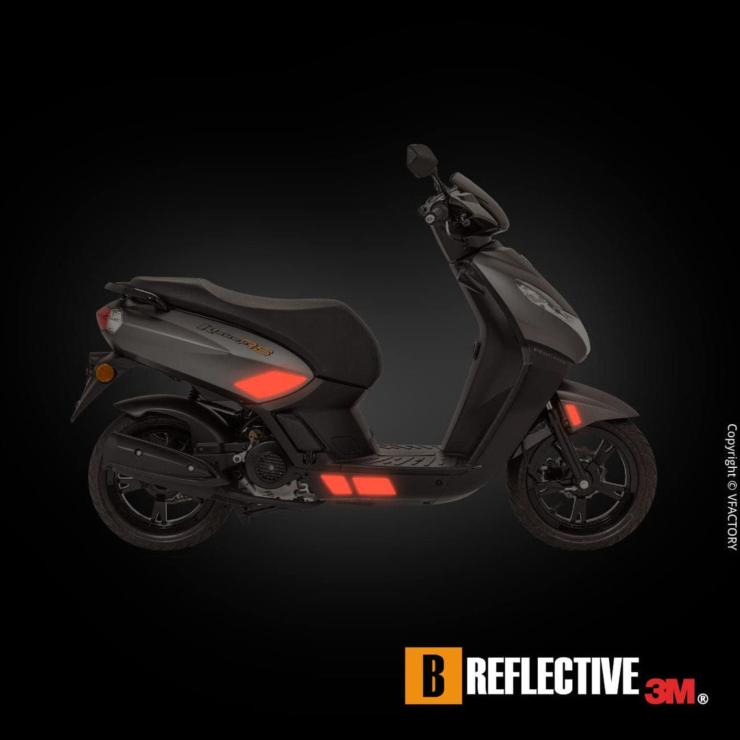 B REFLECTIVE 3M® Colors™, Ausgeschnittene reflektierende Aufkleber, Multi Support: Fahrrad, Roller,