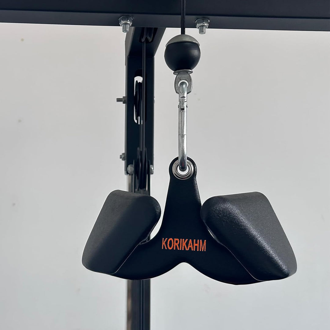 Ergonomic Design Lat Pull down Bar Grip Handle, Lat Pulldown Attachments, Strength Trainer for Athle