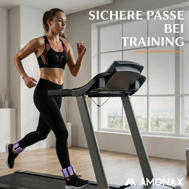 Amonax Gewichtsmanschetten Ankle Weights Set, Fitness Gewichte Für Beine Und Arme, 2x0,5kg Gewichte