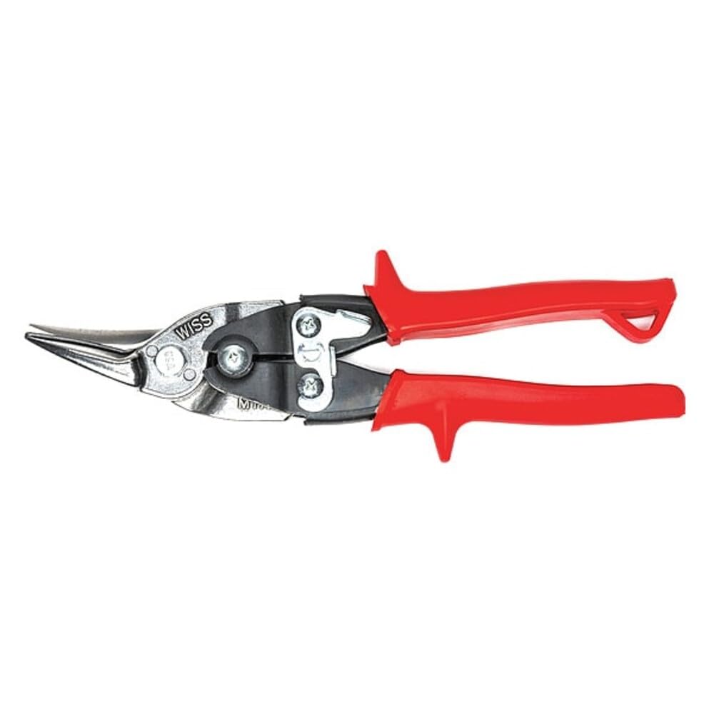 Wiss M1R 248mm/ 9-3/4-Inch MetalMaster Compound Action Aviation Snips, Cuts Straight to Left-Red Rot