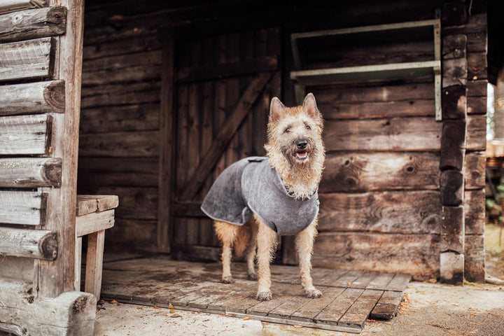 Rukka Pets Micro Light Bademantel für Hunde Anthrazit XS XS Anthrazit, XS Anthrazit