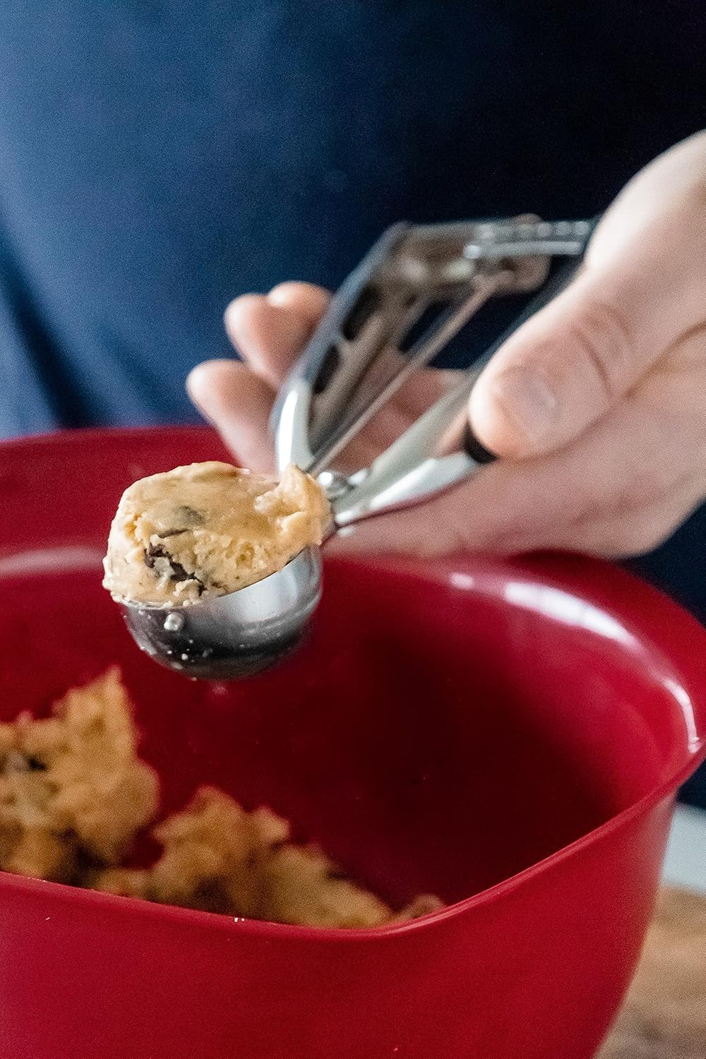 KitchenAid Eisportionierer, Eiscreme- und Teiglöffel mit Auslöser, Spülmaschinenfest – Edelstahl Far