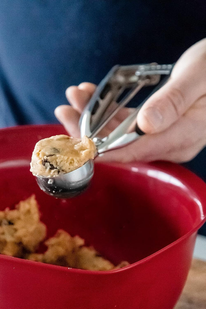 KitchenAid Eisportionierer, Eiscreme- und Teiglöffel mit Auslöser, Spülmaschinenfest – Edelstahl Far