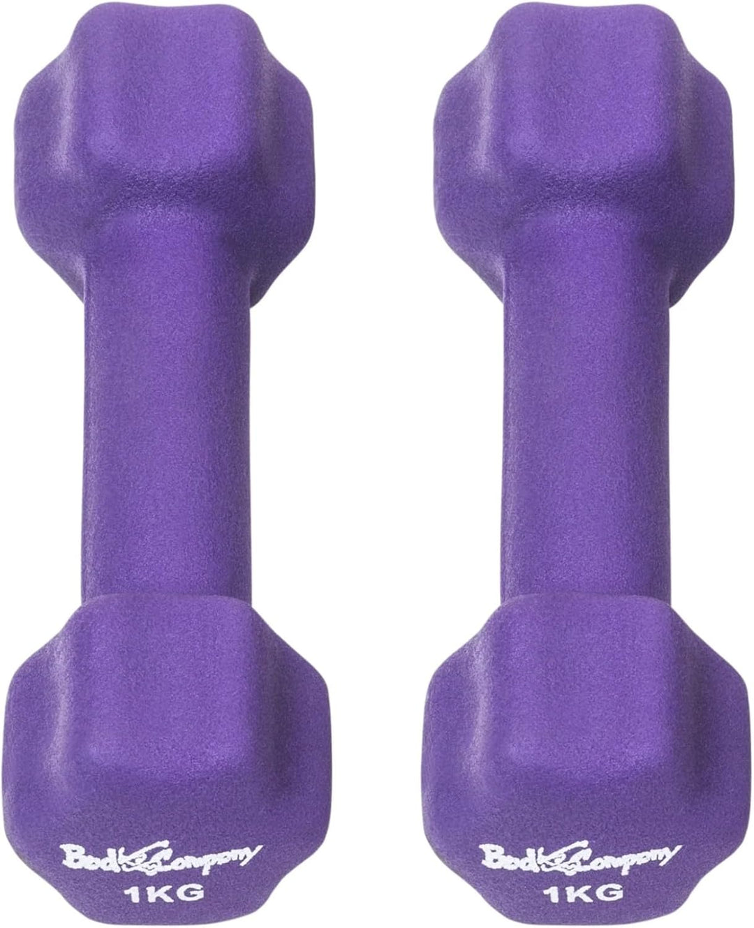 Bad Company Neopren Hanteln 0,5kg bis 5kg farbig I Kleine Hantel gummiert für Fitness Gymnastik Aero