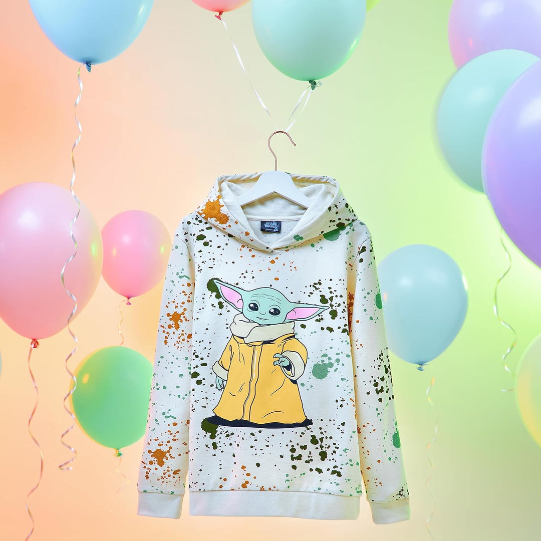 Disney Hoodie für Mädchen, Coole Pullover für Kinder und Jugendliche - Mädchen Geschenke Creme Baby