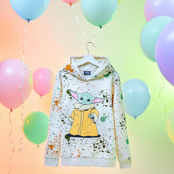 Disney Hoodie für Mädchen, Coole Pullover für Kinder und Jugendliche - Mädchen Geschenke Creme Baby