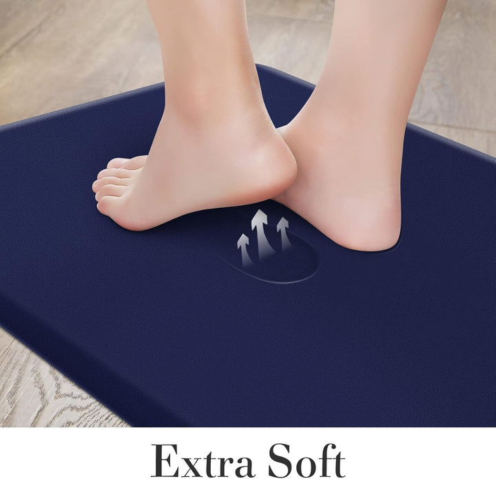 HappyTrends 2 Stück Küchenmatte, gepolsterte Anti-Ermüdungs-Bodenmatte, strapazierfähig, ergonomisch