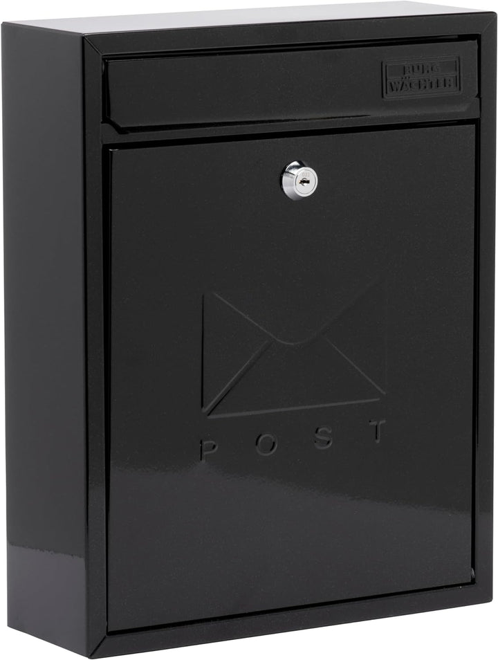 Sterling MB05 Kompakter Briefkasten, Weiss 26x33x9cm Kompakt Schwarz, 26x33x9cm Kompakt Schwarz