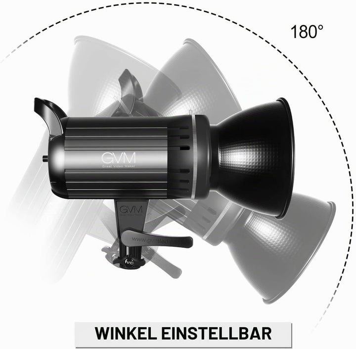 GVM LED Videoleuchte Softbox, APP-Steuerung 100W 3200K-5600K LED Videobeleuchtung, Bowens LED Fotost