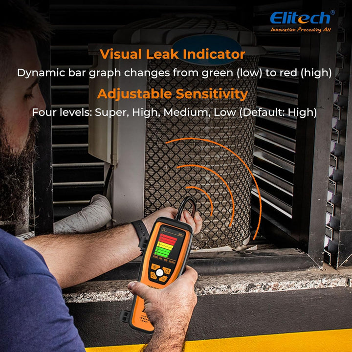 Elitech Infrarot Kältemittel Lecksucher ILD-200 Pro Max Hochpräzise 1g/Jahr Erkennung R134a/R1234yf