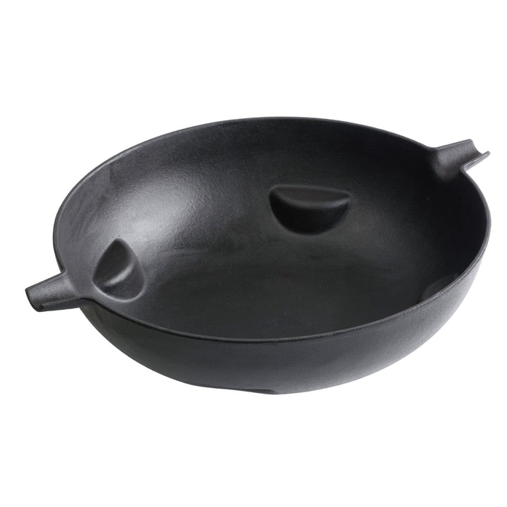 tepro Guss-Wok-Einleger aus Gusseisen für das Rost-in-Rost-System, Masse ca. 35,3 cm Ø Guss Wok rund