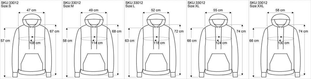 GURU SHOP Goa Kapuzenshirt, Baja Hoodie, Style Kapuzenpullover, Herren, Baumwolle, L Gr&amp;