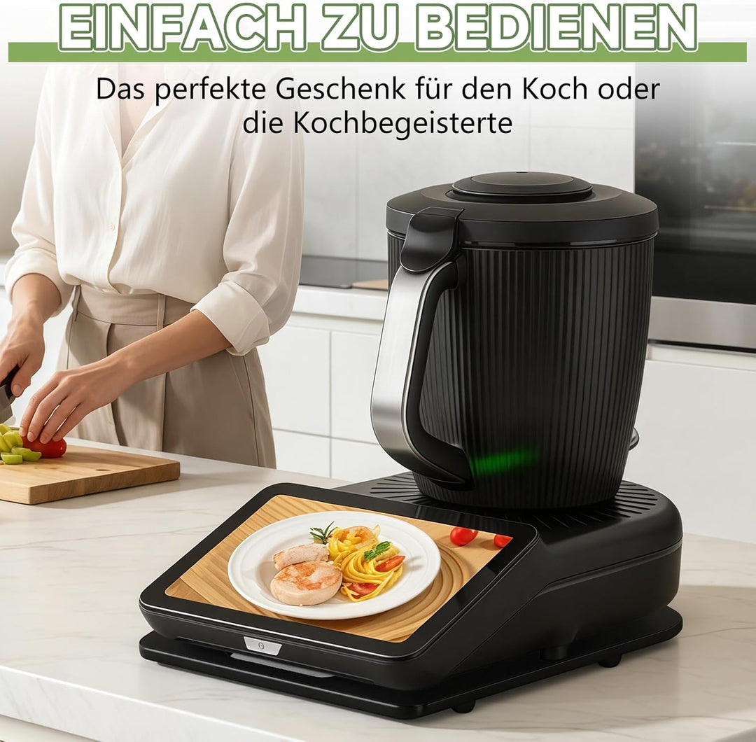 SelfTek Bambus Gleitbrett für Thermomix TM7 Zubehör - Holz Gleitbrett Kompatibel mit Thermomix TM7,