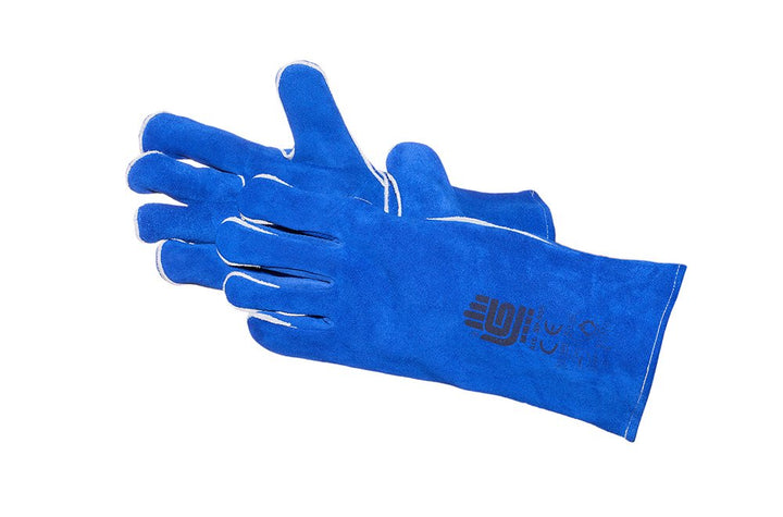 Jah SP-956-BL Spaltlederhandschuh 10 Paar Stulpe blau Gr. 10 Grösse 10 Blau, Grösse 10 Blau