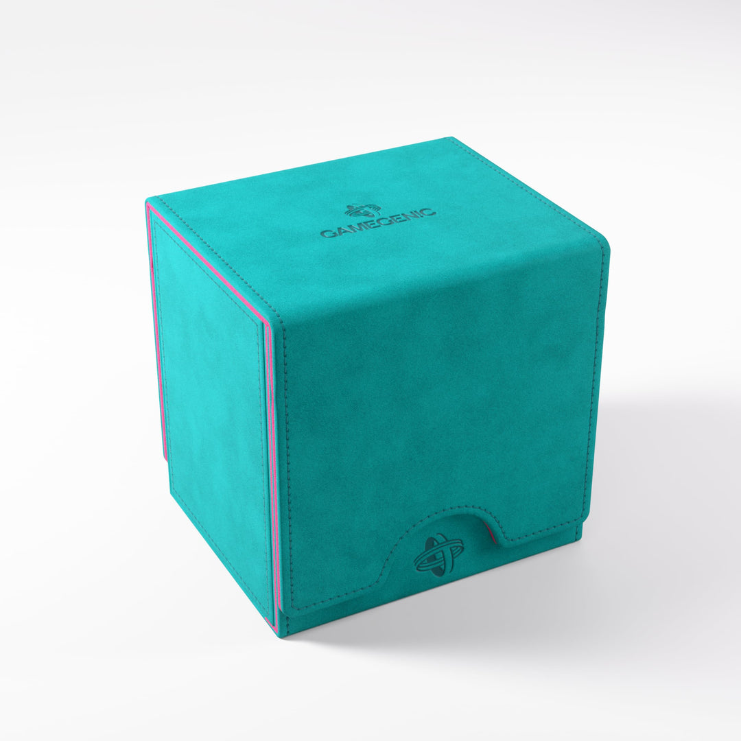 Gamegenic, Sidekick PRO 100+ XL - EXCLUSIVE LINE Teal/Pink, bis zu 100 doppelt gesleevte Karten, Far