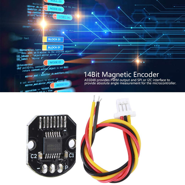 AS5048A Schnittstellengeber PWM SPI-Schnittstelle mit magnetischem Encoder 14-Bit-Encoder für bürste