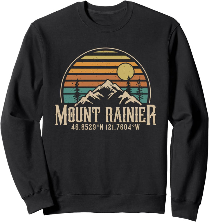 Den Berg besteigen. Rainier Washington Summit Club Mount Rainier Sweatshirt