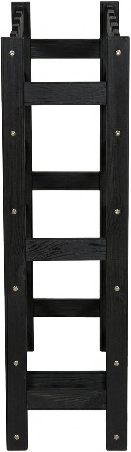 Weinregal Holz 30 Flaschen Schwarz 53x86x25 cm Wine Rack Regal Flaschenregal Weinflaschenregal Geträ