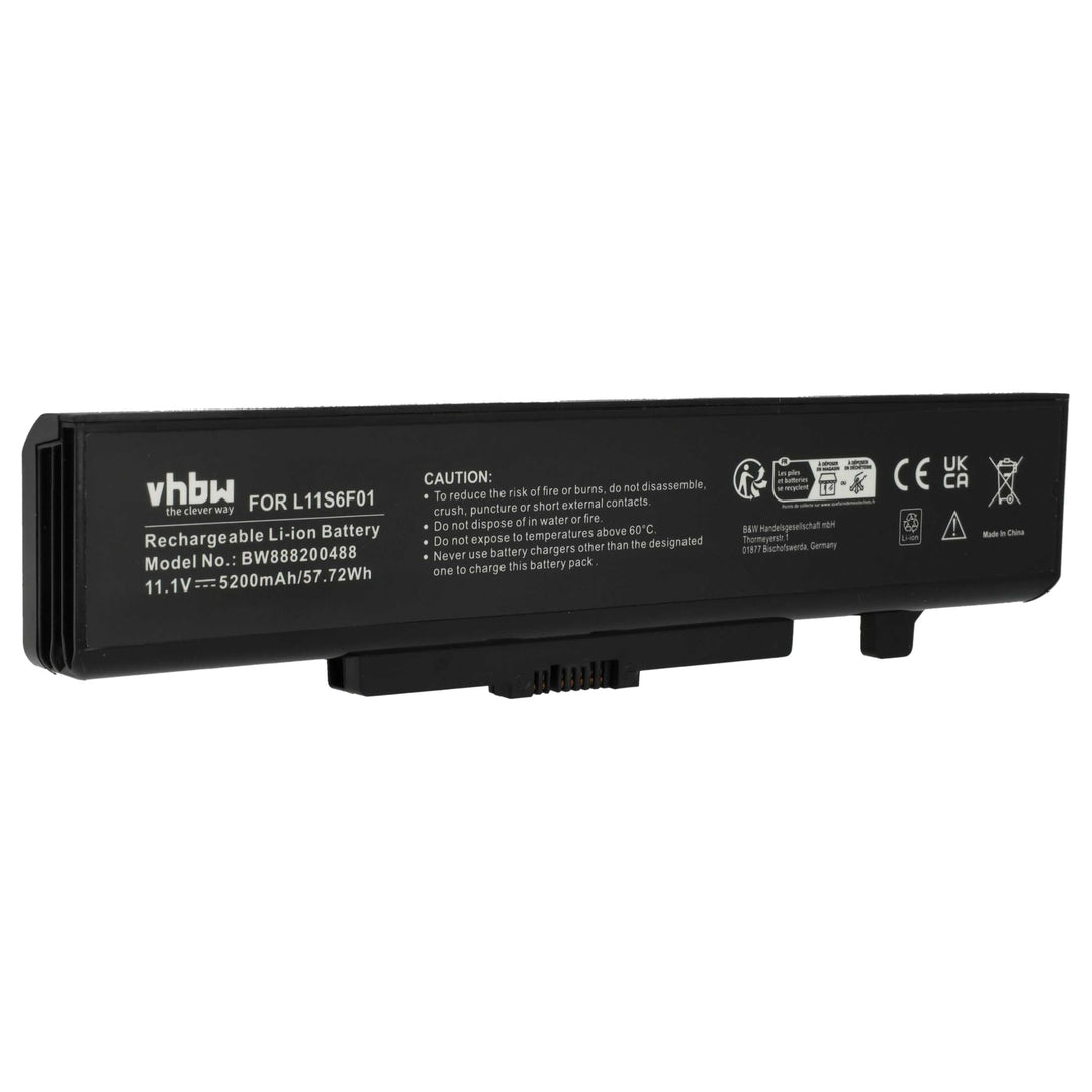 vhbw Akku kompatibel mit Lenovo Thinkpad Edge E531 (6885CMC), E535, E545, E540 Notebook (5200mAh, 11