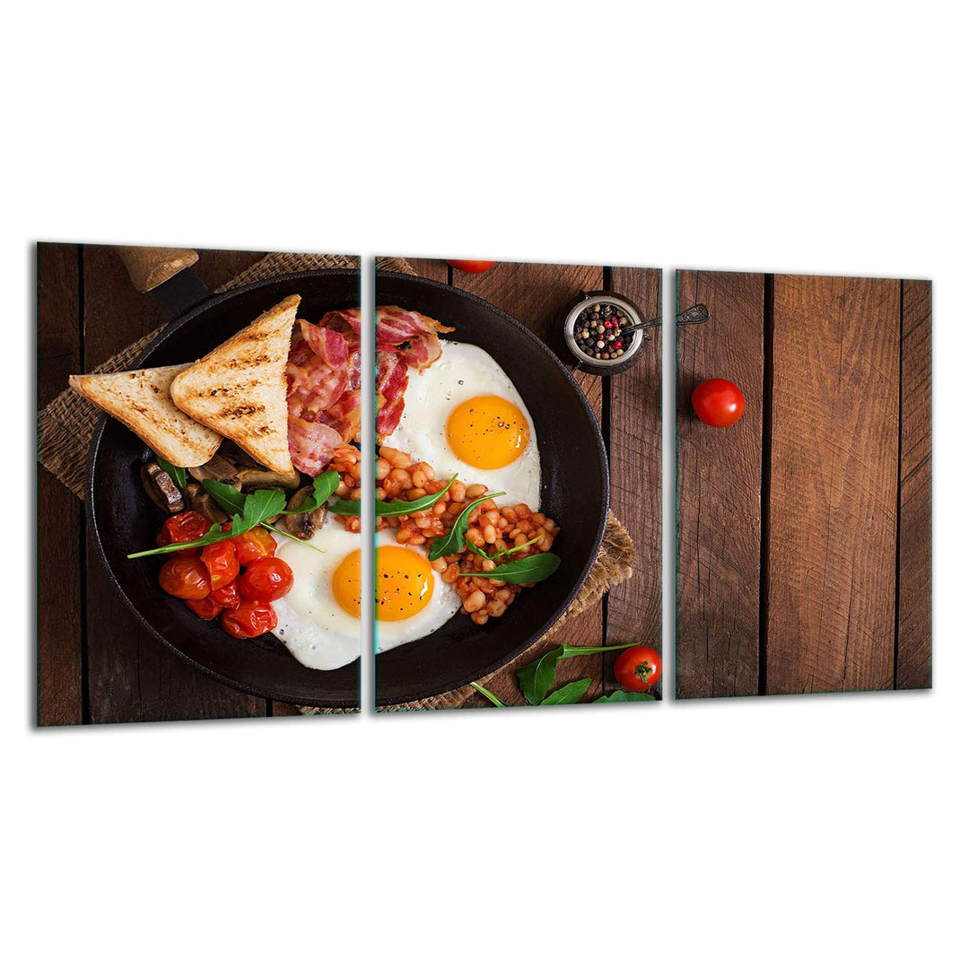 TMK ArtDeko Herdabdeckplatte 3 Teilig 3x30x52 cm - Spritzschutz Herdabdeckung – Herdschutz aus Siche