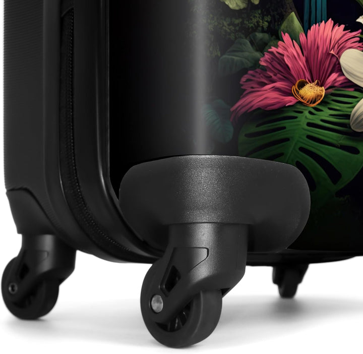 NoBoringSuitcases.com® Koffer Handgepäck Trolley Rollkoffer Kleine Reisekoffer mit 4 Rollen - Vogel