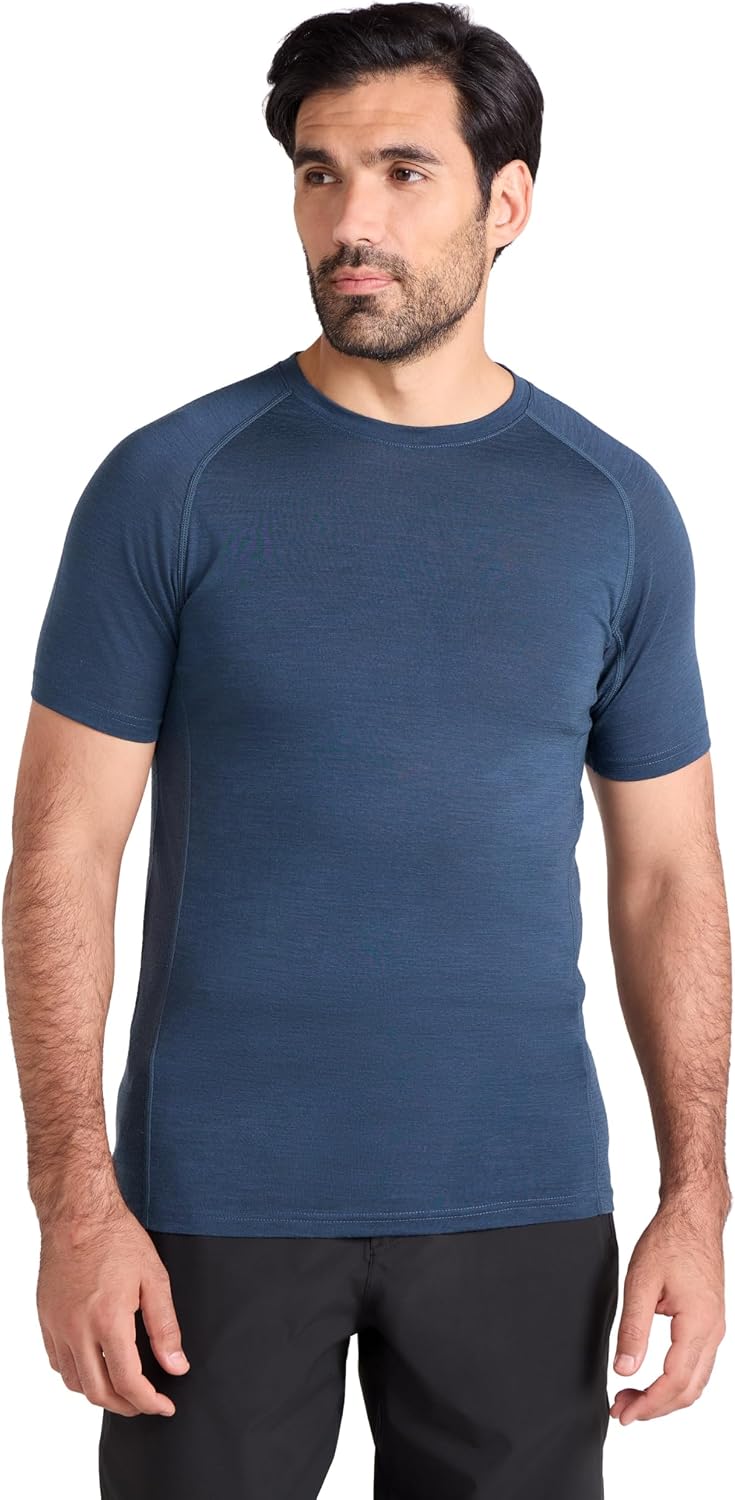 Mountain Warehouse Summit Merino Herren T-Shirt Unterhemd Thermounterwäsche Funktionsunterwäsche Ski