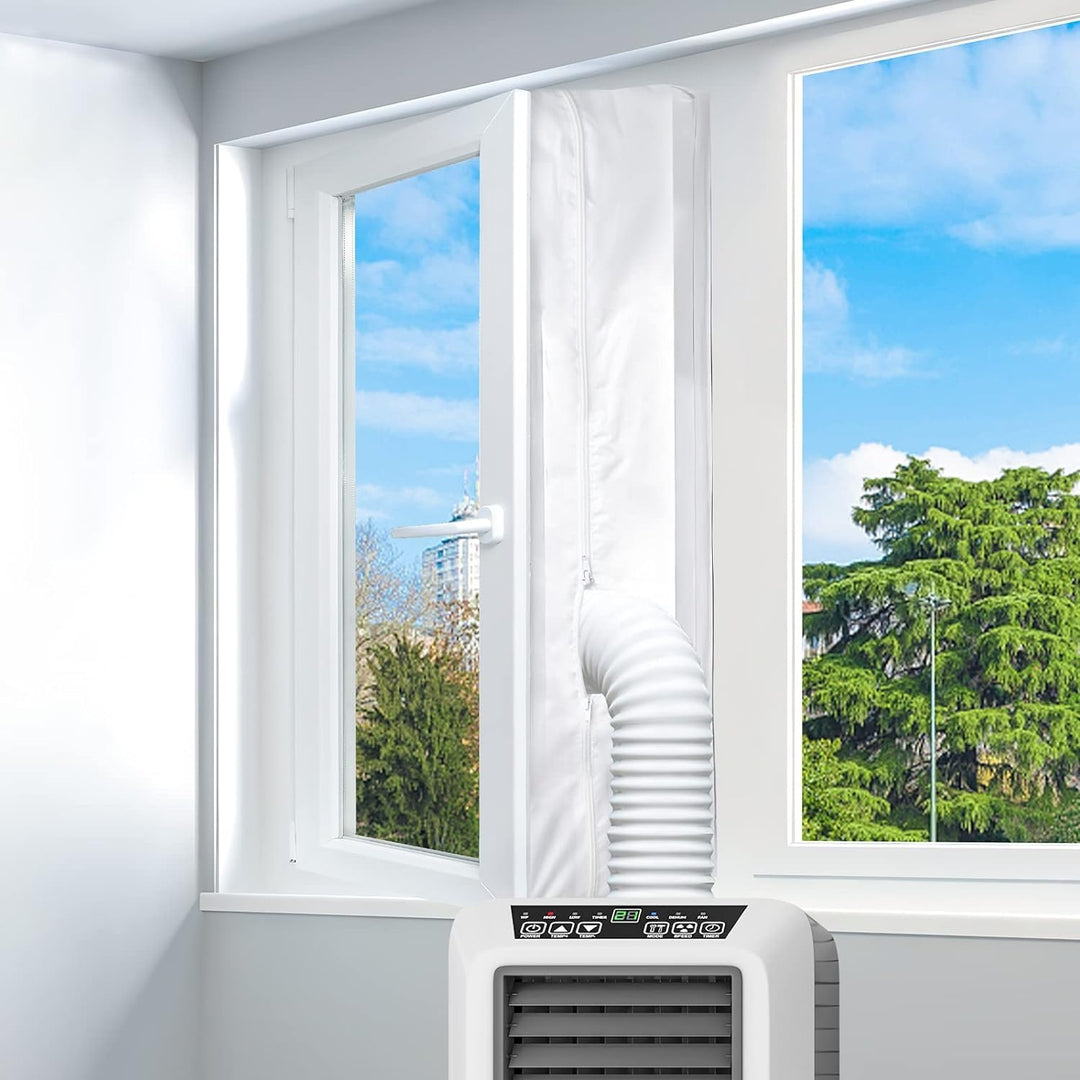 LYUNIT 560CM Fensterabdichtung für Mobile Klimageräte, Klimaanlagen,Wäschetrockner, Ablufttrockner,