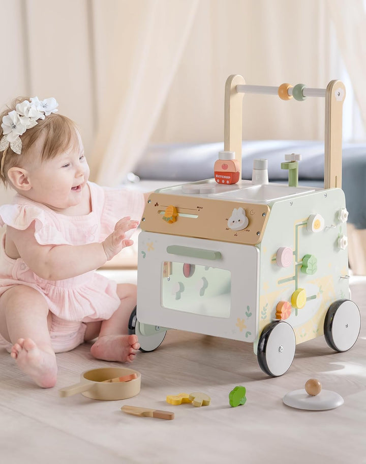 ROBOTIME Lauflernwagen aus Holz Schiebespielzeug WRP24