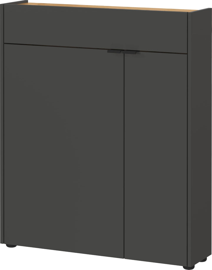 Germania Schuhschrank 1319-549 GW-Ameca, in Graphit/Navarra-Eiche-Nb., mit Türdämpfung, 83 x 99 x 22