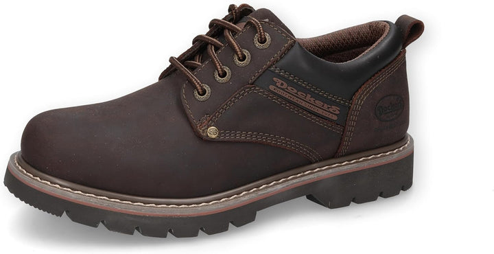 Dockers by Gerli Herren Low-Top Sneaker, Männer Schnürschuhe,wasserabweisend 40 EU Cafe 320, 40 EU C